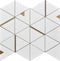 Thassos Triangle 12X14 Mosaic Tile